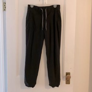 Eddie Bauer black, fleece lined athletic pants